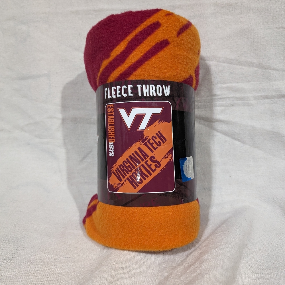 Virginia Tech Fleece Throw - Picture 3 of 7